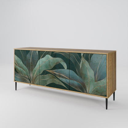 ROYAL GREEN 3-Door Sideboard in Oak Effect