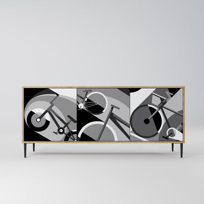 BIKE ENERGY 3-Door Sideboard in Oak Effect