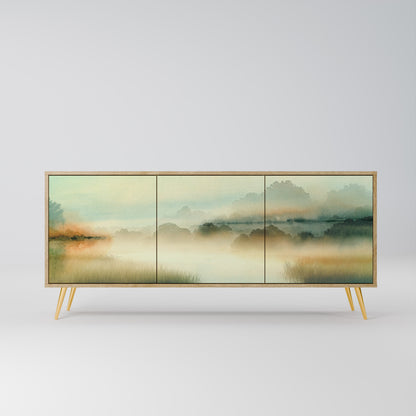 MORNING BY THE LAKE 3-Door Sideboard in Oak Effect