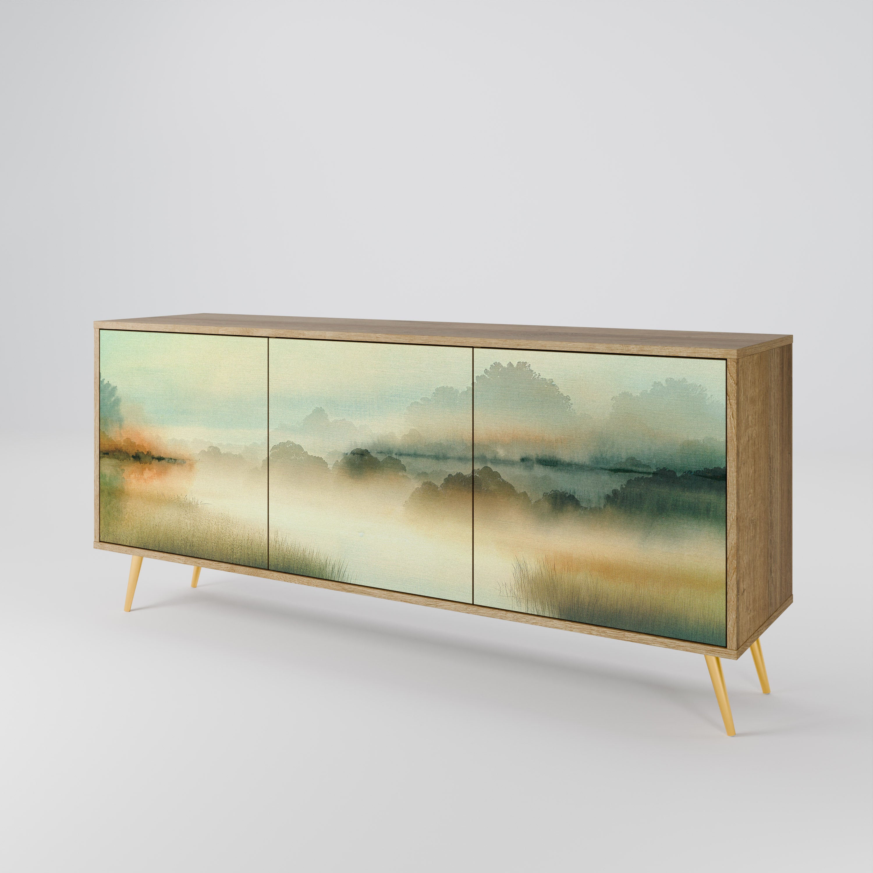 MORNING BY THE LAKE 3-Door Sideboard