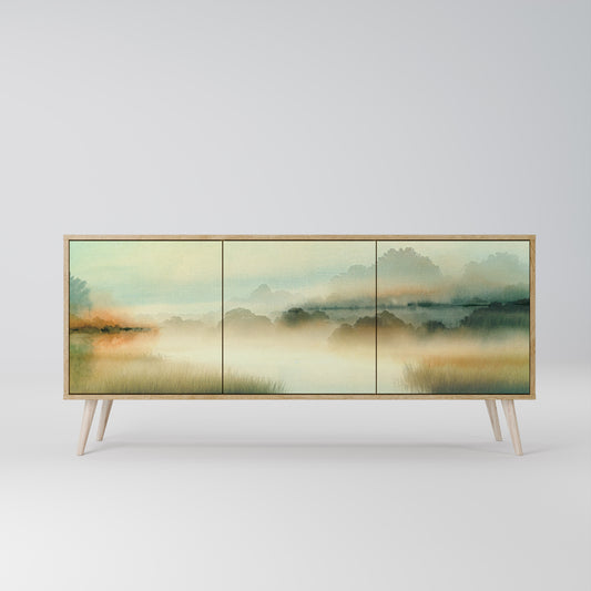 MORNING BY THE LAKE 3-Door Sideboard in Oak Effect