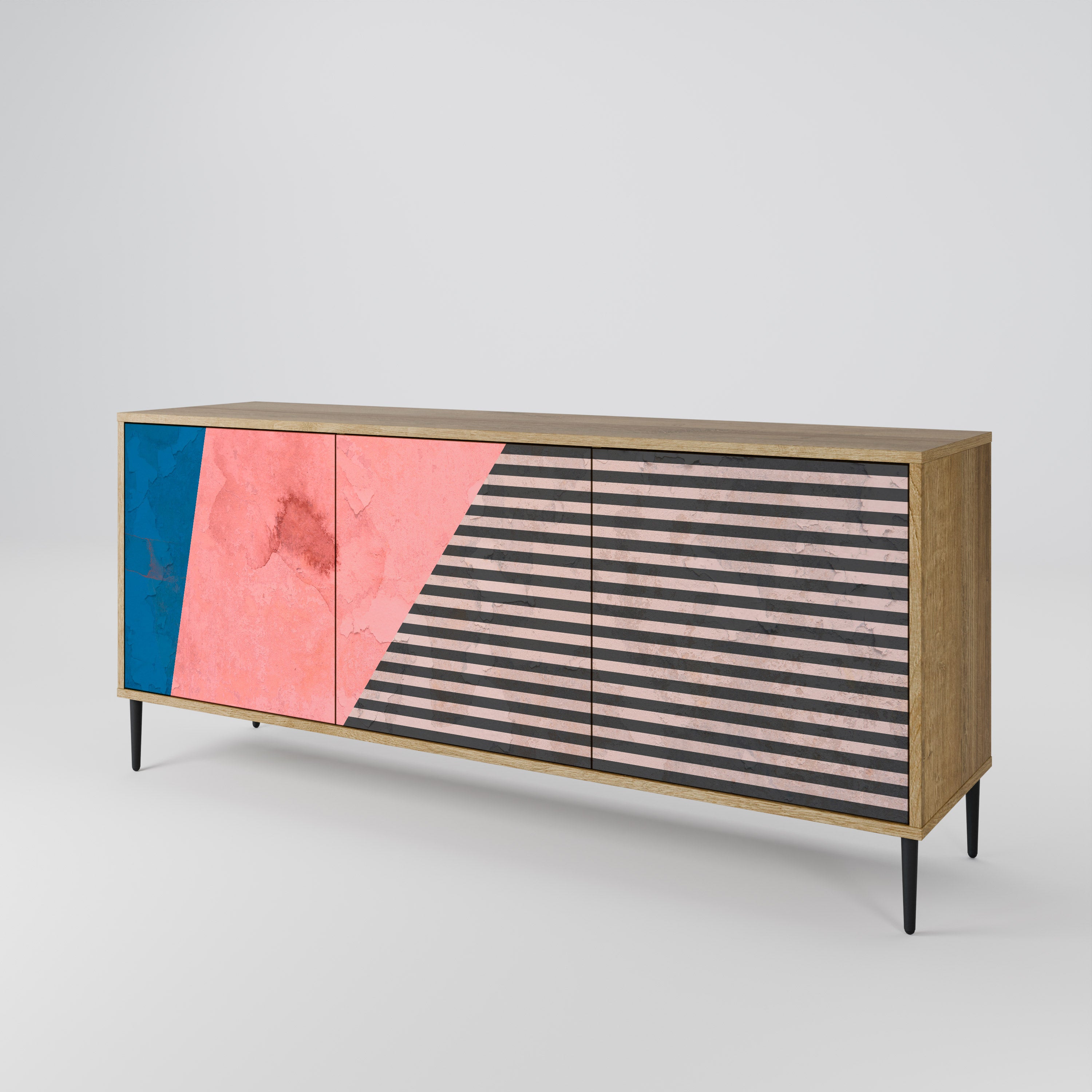 GLAMOROUS STRIPE 3-Door Sideboard
