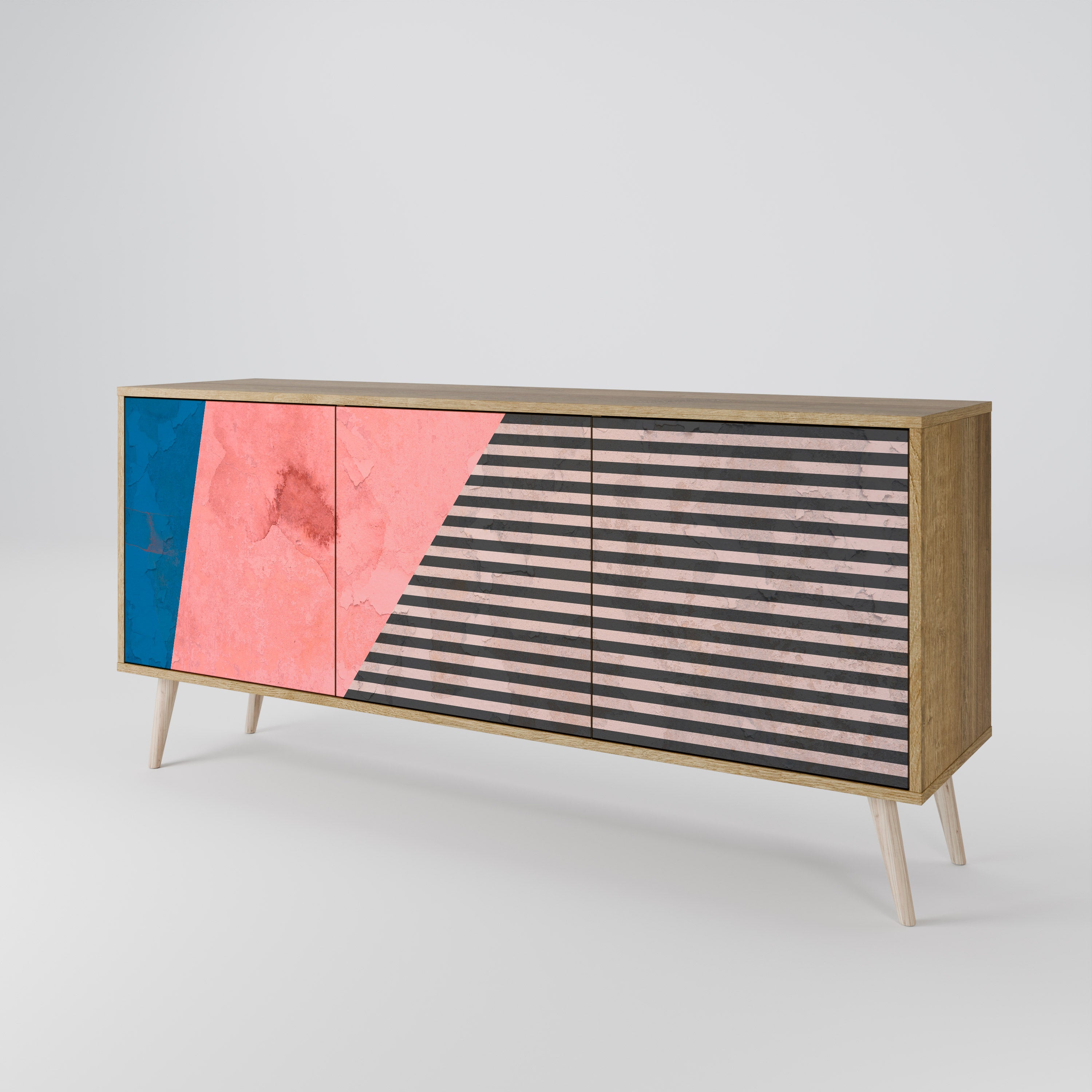 GLAMOROUS STRIPE 3-Door Sideboard