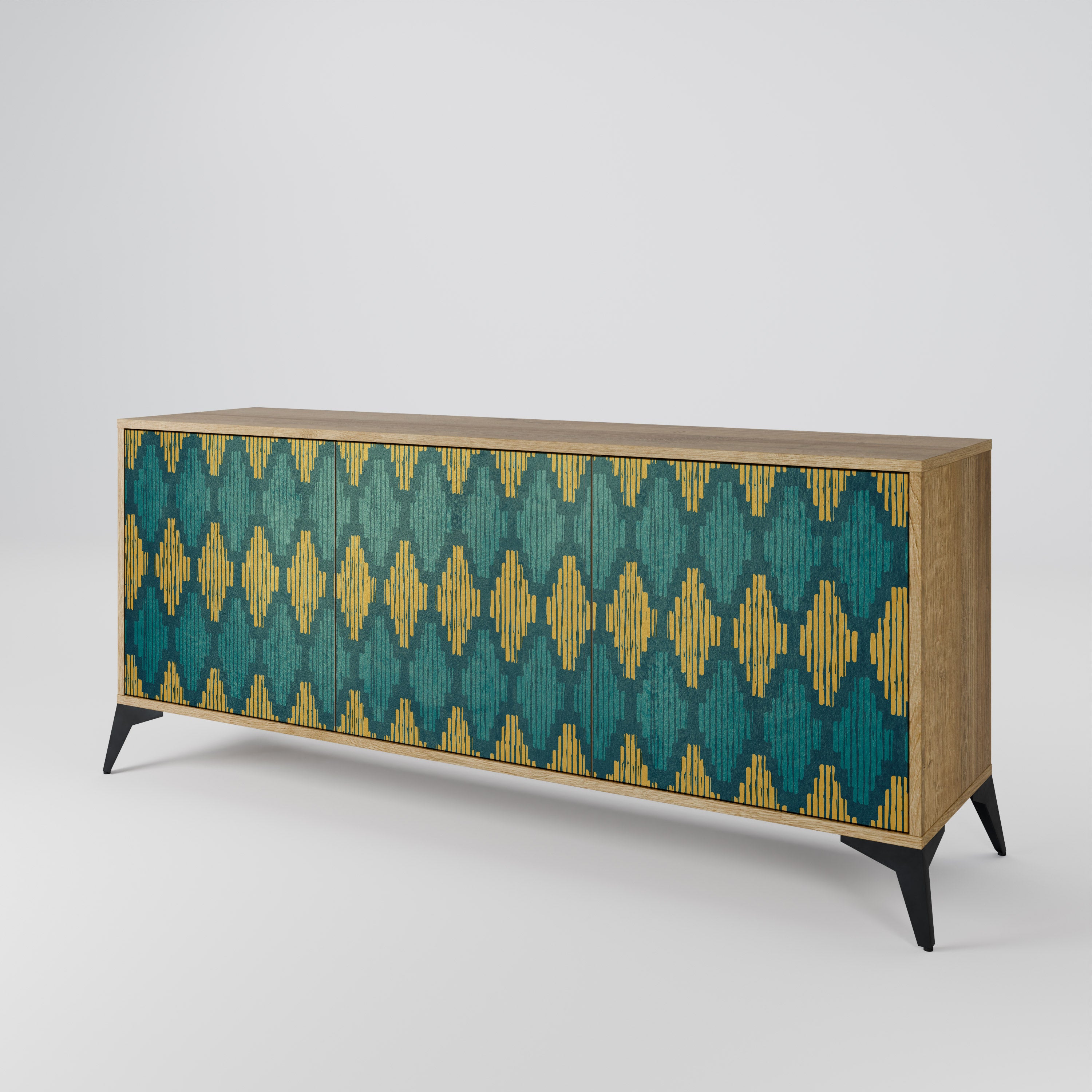 POLYGONS 3-Door Sideboard