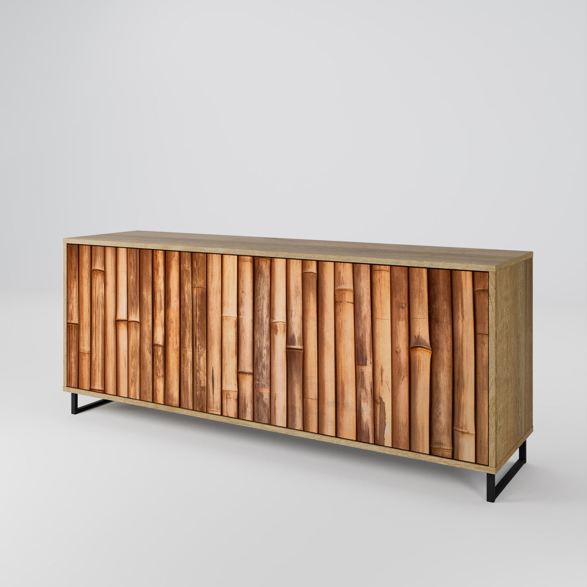 NATURAL WOOD Skänk med tre dörrar