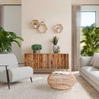 NATURAL WOOD 3-Door Sideboard