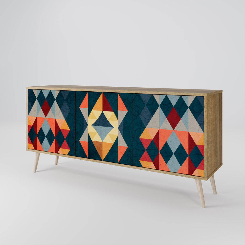 CRACKED ILLUSION 3-Door Sideboard