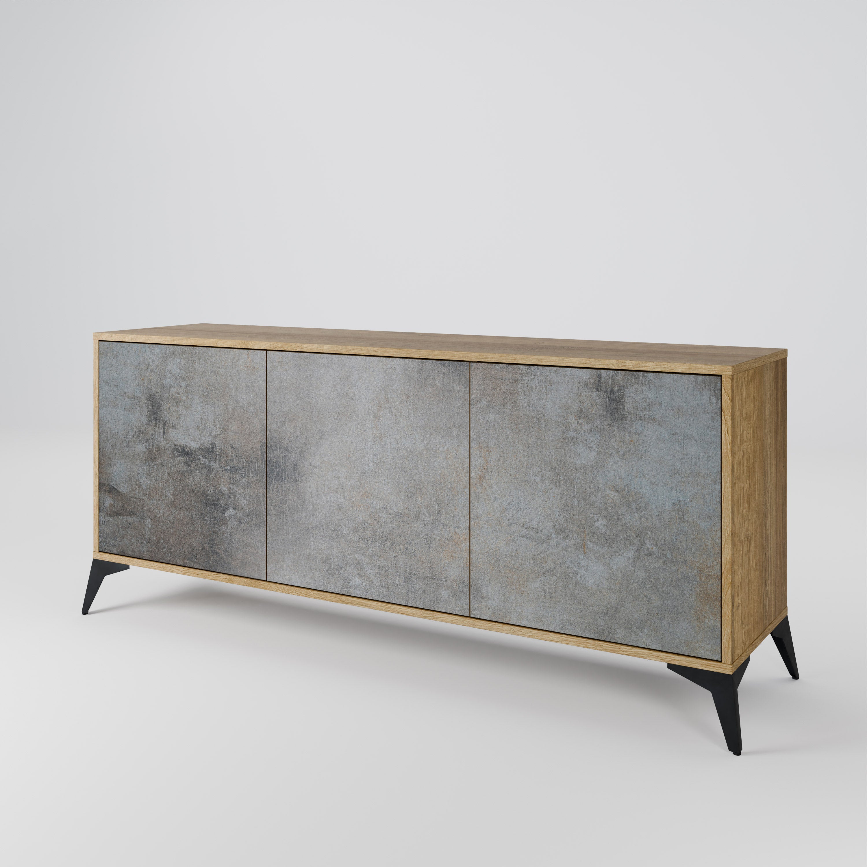 CONCRETE WALL 3-Door Sideboard