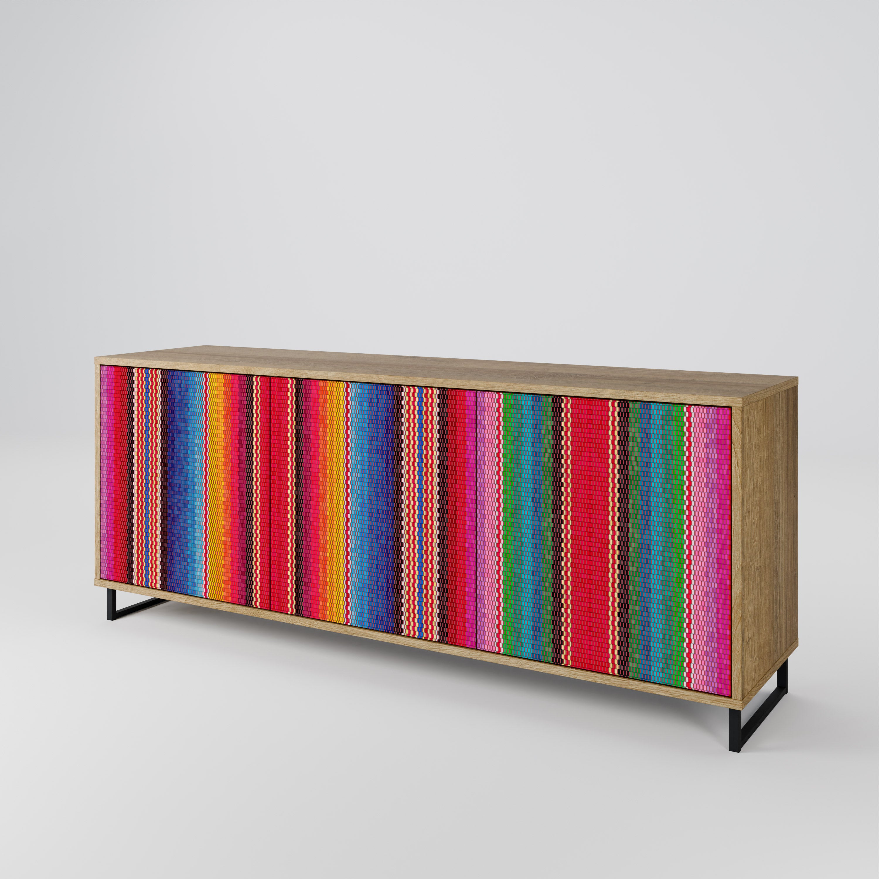 ETHNIC MEXICAN 3-Door Sideboard