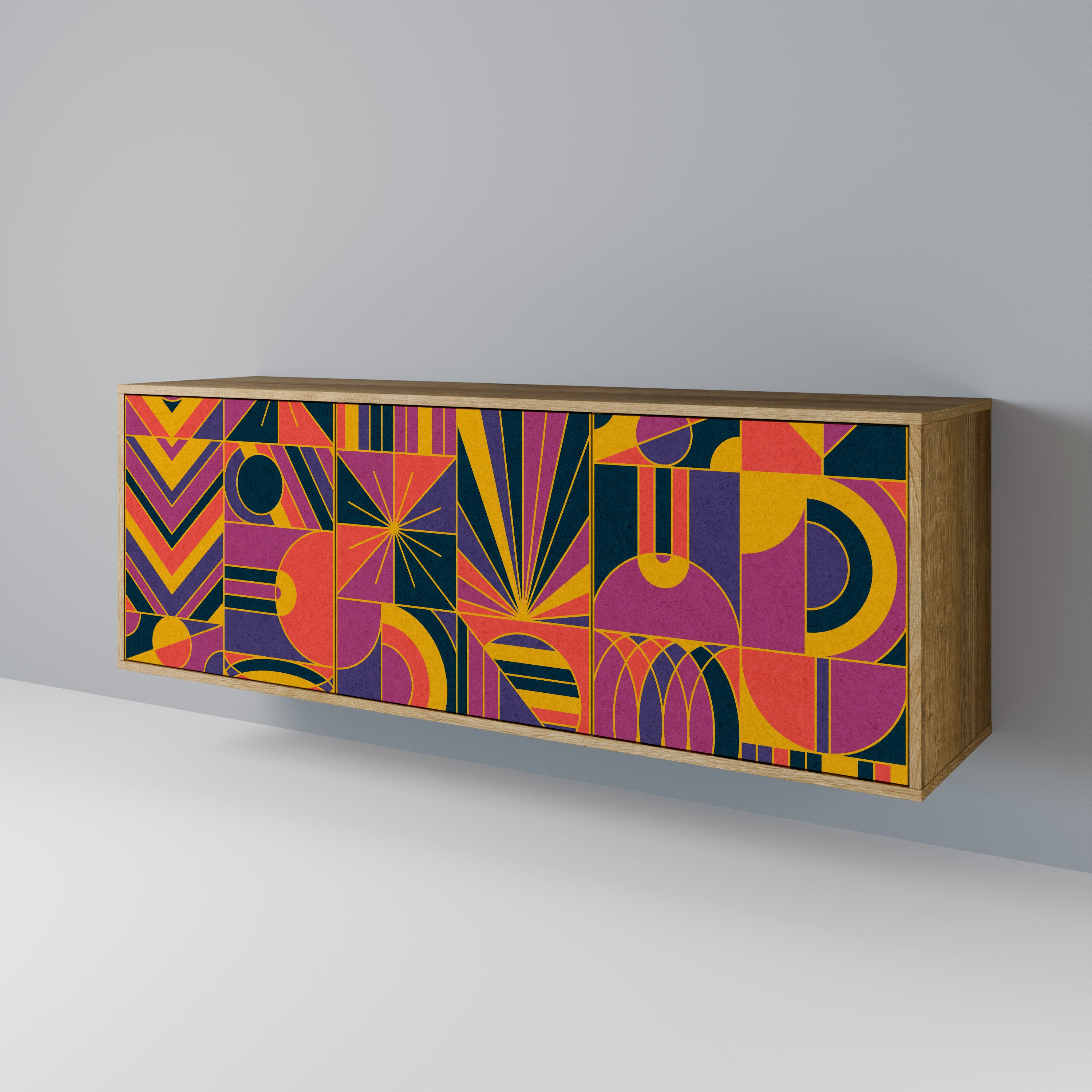 ELECTRIC PATTERNS 3-Door Sideboard