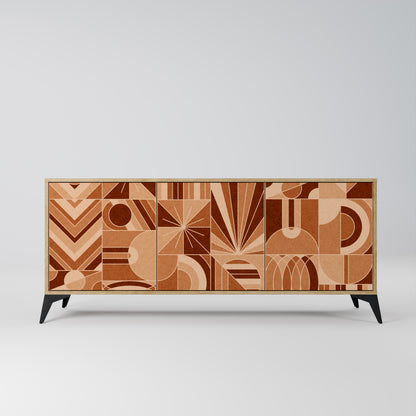 PRISM MOSAIC 3-Door Sideboard in Oak Effect