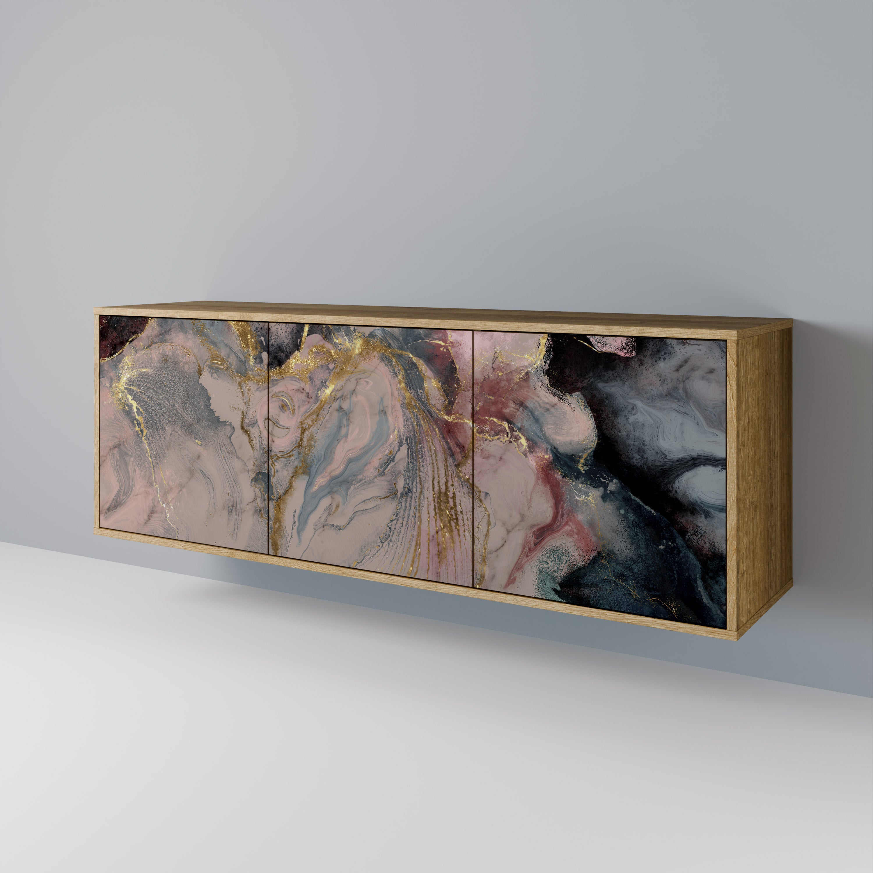 GILDED SWIRLS 3-Door Sideboard