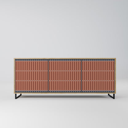 HYPNOTIC GATE 3-Door Sideboard in Oak Effect