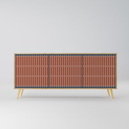 HYPNOTIC GATE 3-Door Sideboard in Oak Effect