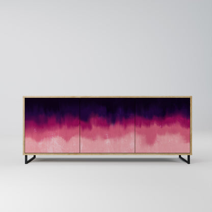 AURORA BOREALIS 3-Door Sideboard in Oak Effect