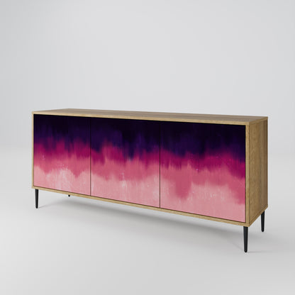 AURORA BOREALIS 3-Door Sideboard in Oak Effect
