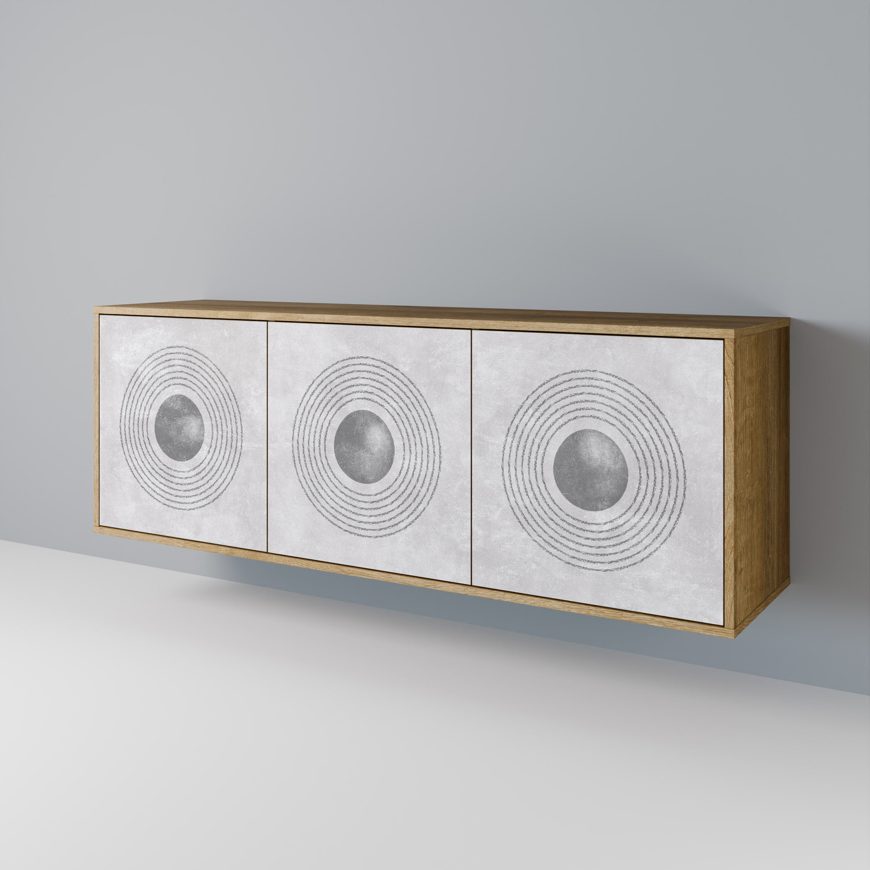 SOLID CIRCLES 3-Door Sideboard