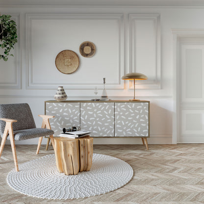 PASSING SECONDS 3-Door Sideboard in Oak Effect
