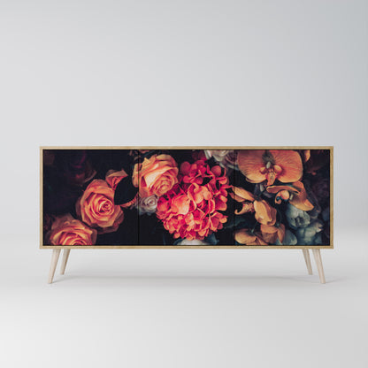 NEVERENDING BLOOM 3-Door Sideboard in Oak Effect