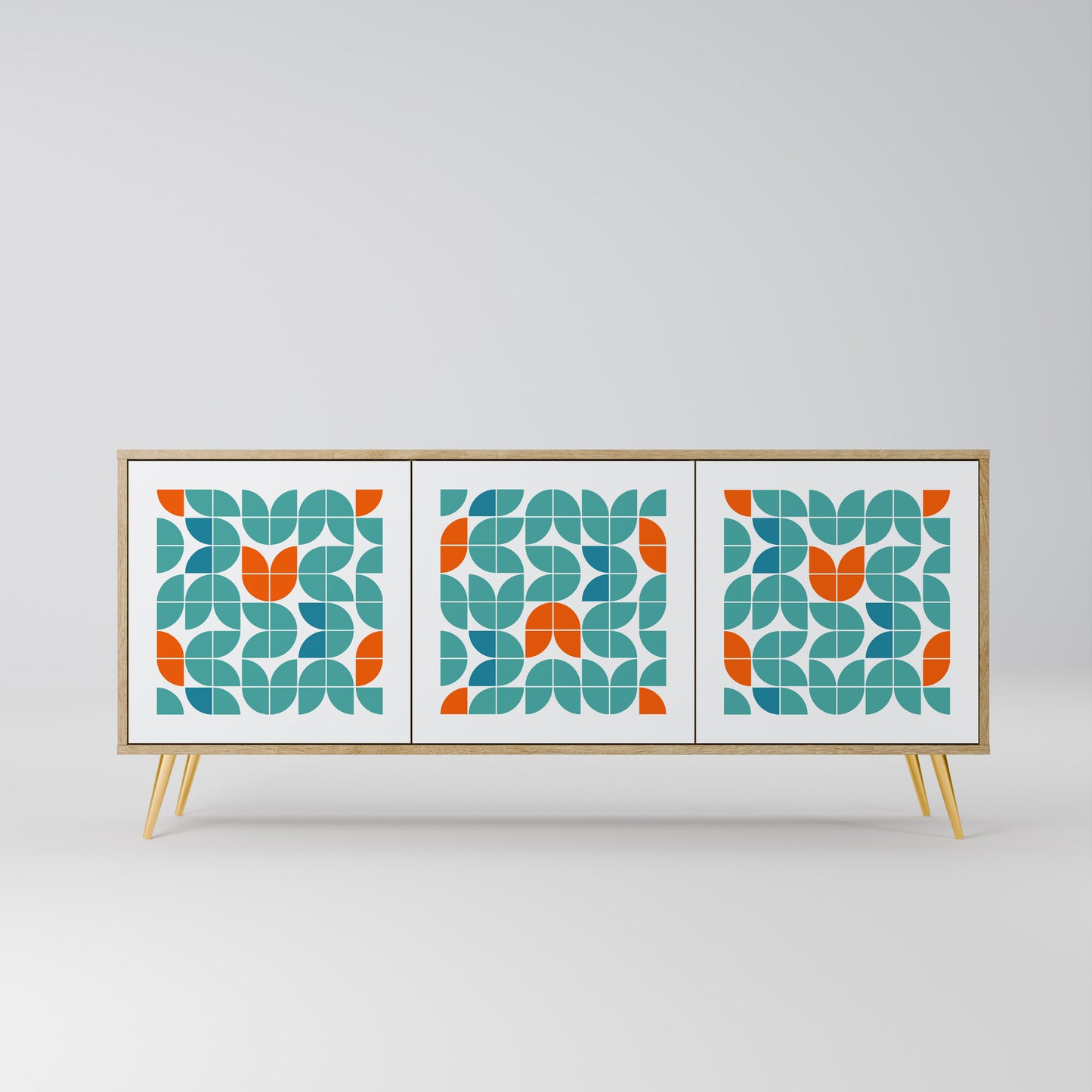 BE THE CHANGE 3-Door Sideboard in Oak Effect