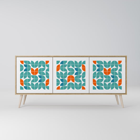 BE THE CHANGE 3-Door Sideboard in Oak Effect