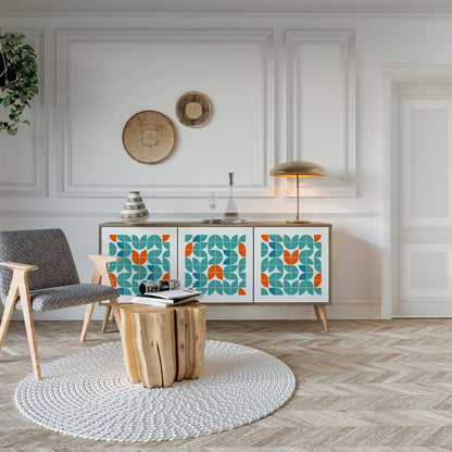 BE THE CHANGE 3-Door Sideboard in Oak Effect