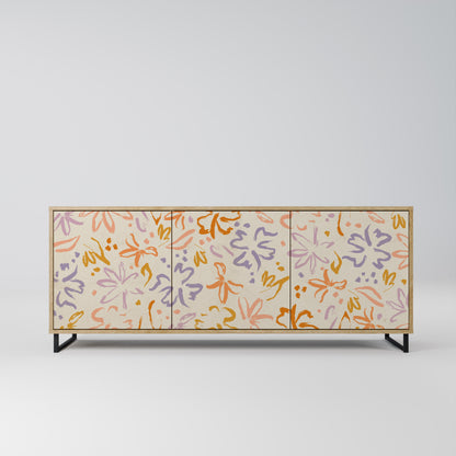 SPRING WHIMSY 3-Door Sideboard in Oak Effect