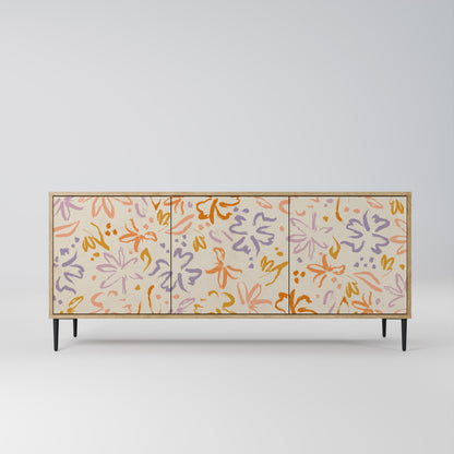 SPRING WHIMSY 3-Door Sideboard in Oak Effect
