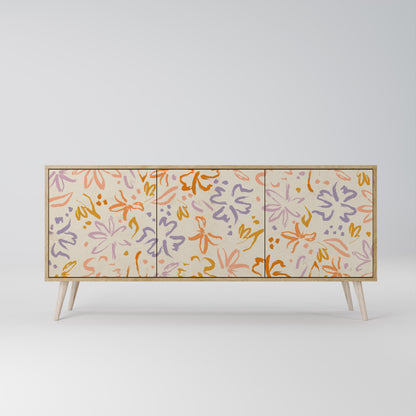 SPRING WHIMSY 3-Door Sideboard in Oak Effect