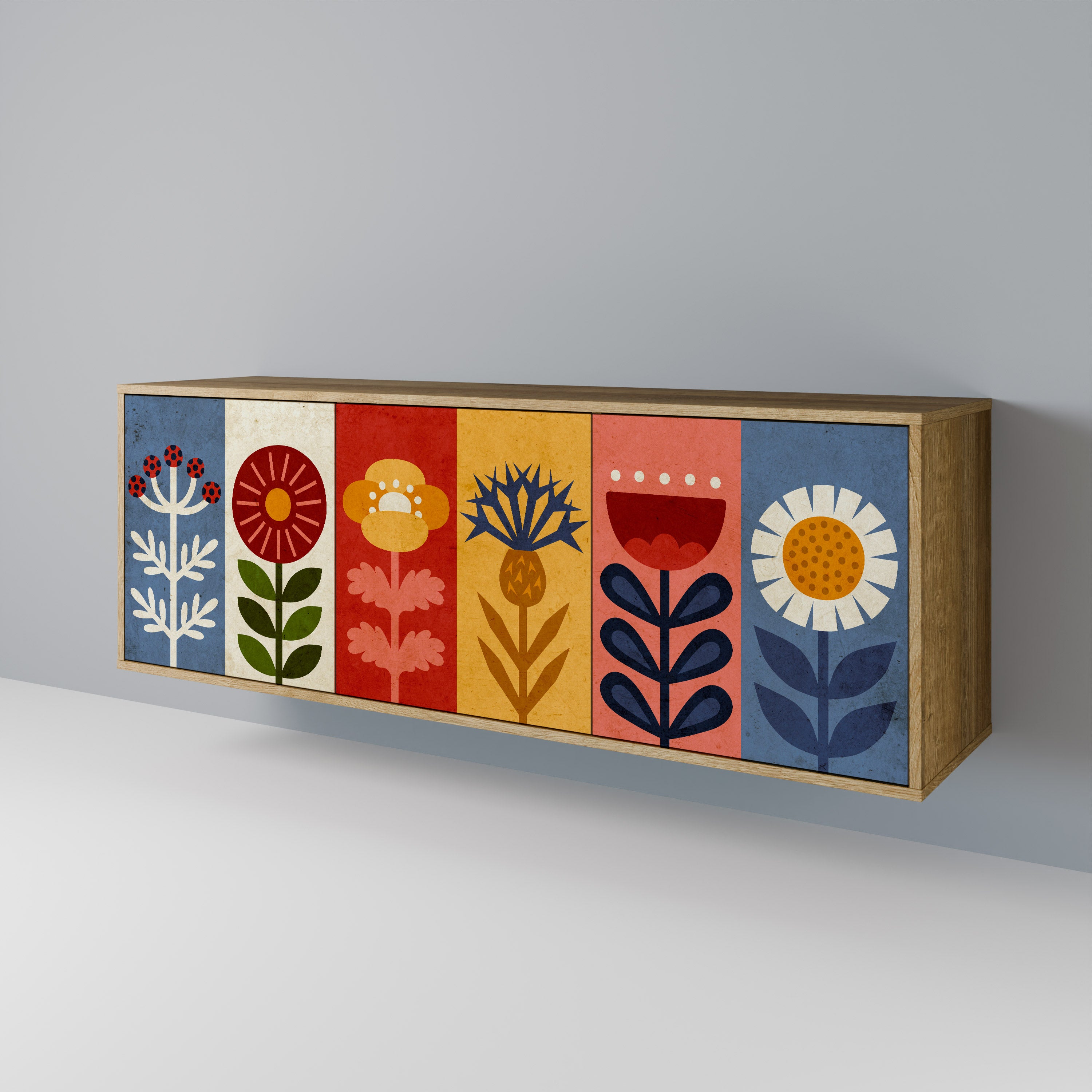 SCANDIC FLOWERET 3-Door Sideboard