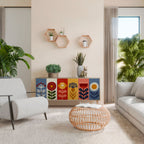 SCANDIC FLOWERET skänk med 3 dörrar