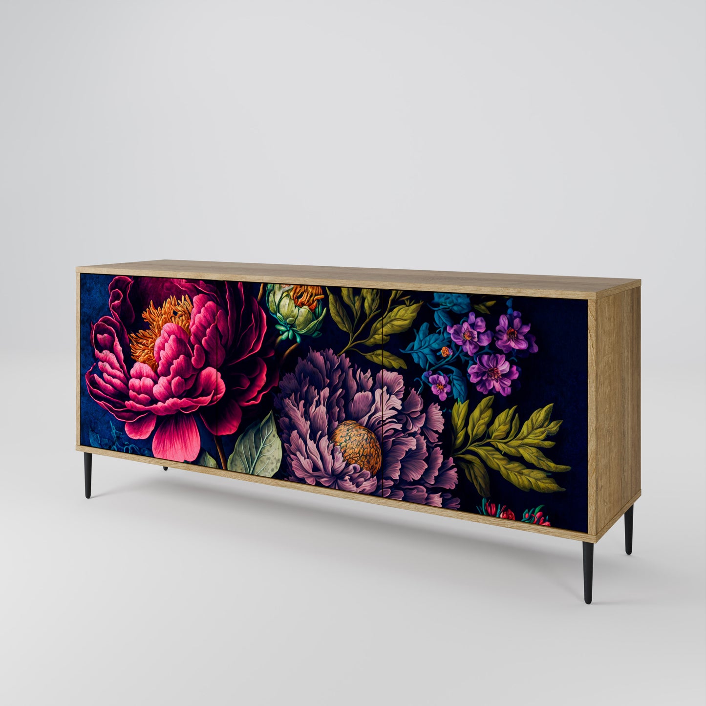 BLOOMING ELEGANCE Skänk med tre dörrar