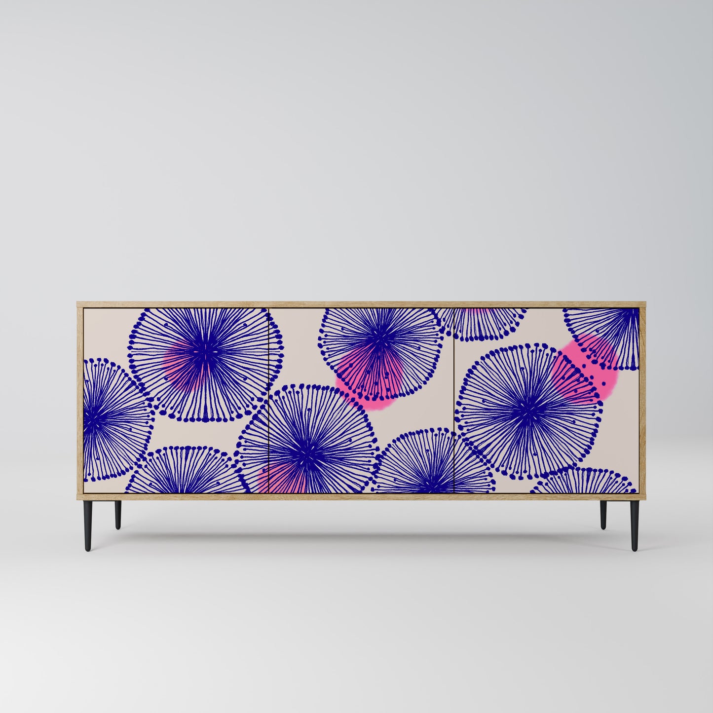 MAGIC NATURE 3-Door Sideboard in Oak Effect