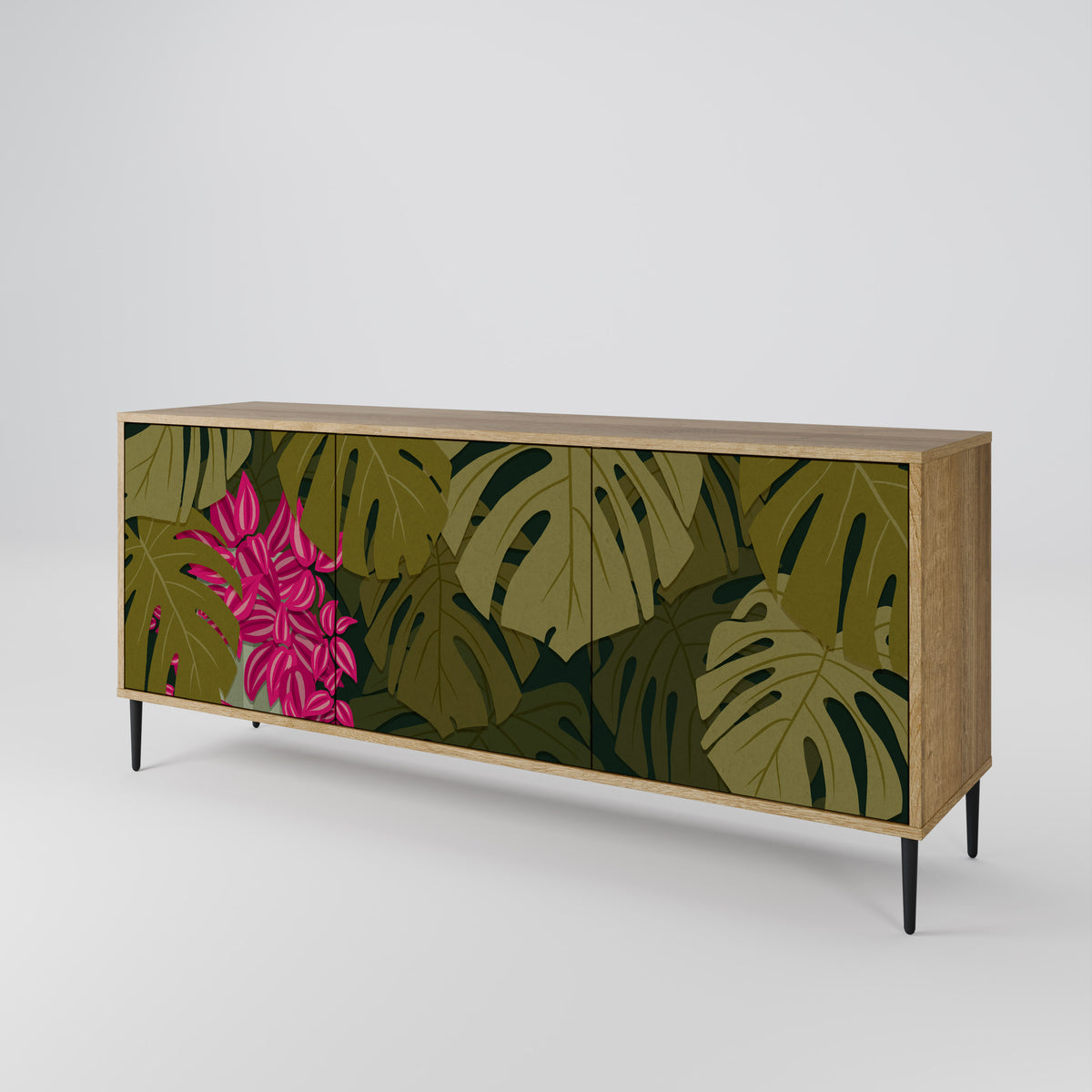 TROPICAL BEAUTY Skänk med tre dörrar