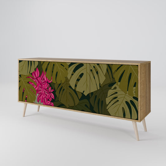 TROPICAL BEAUTY Skänk med tre dörrar