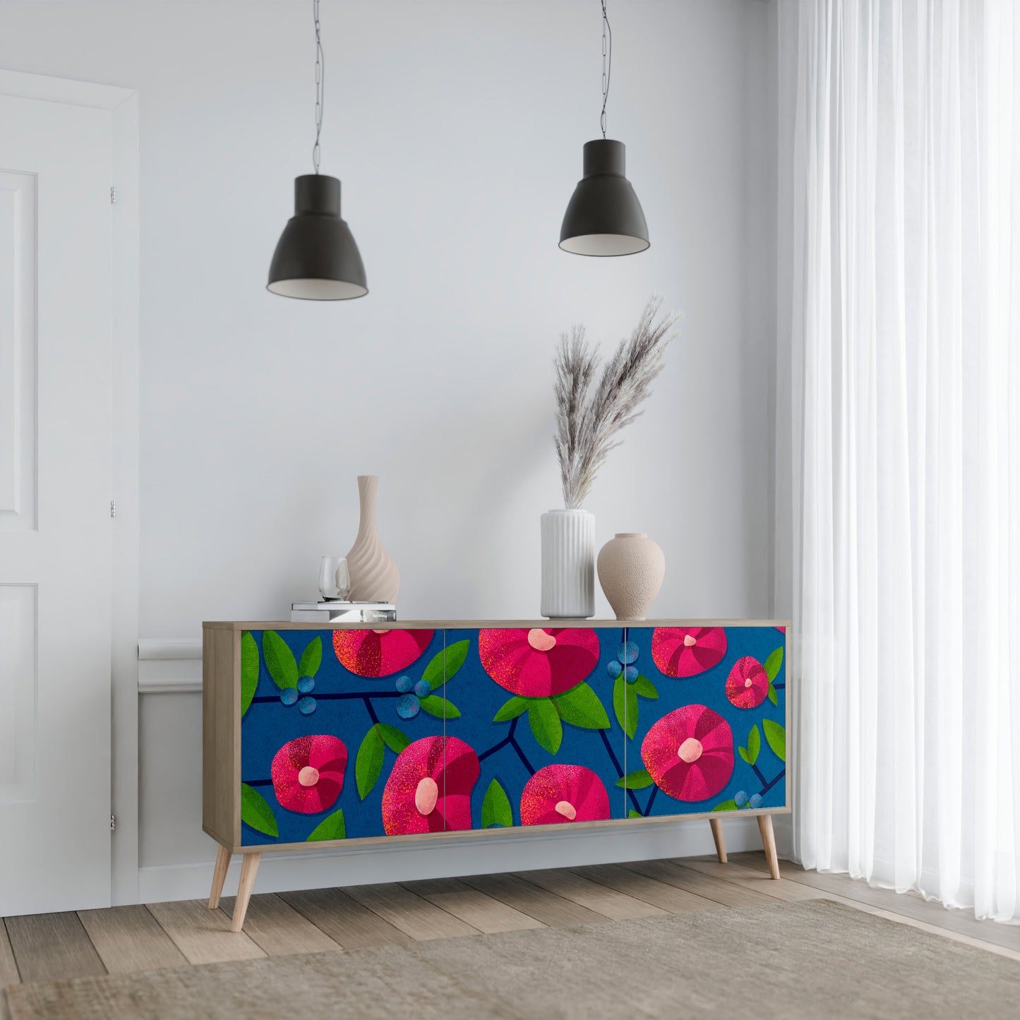 SPRING THOUGHTS 3-Door Sideboard in Oak Effect