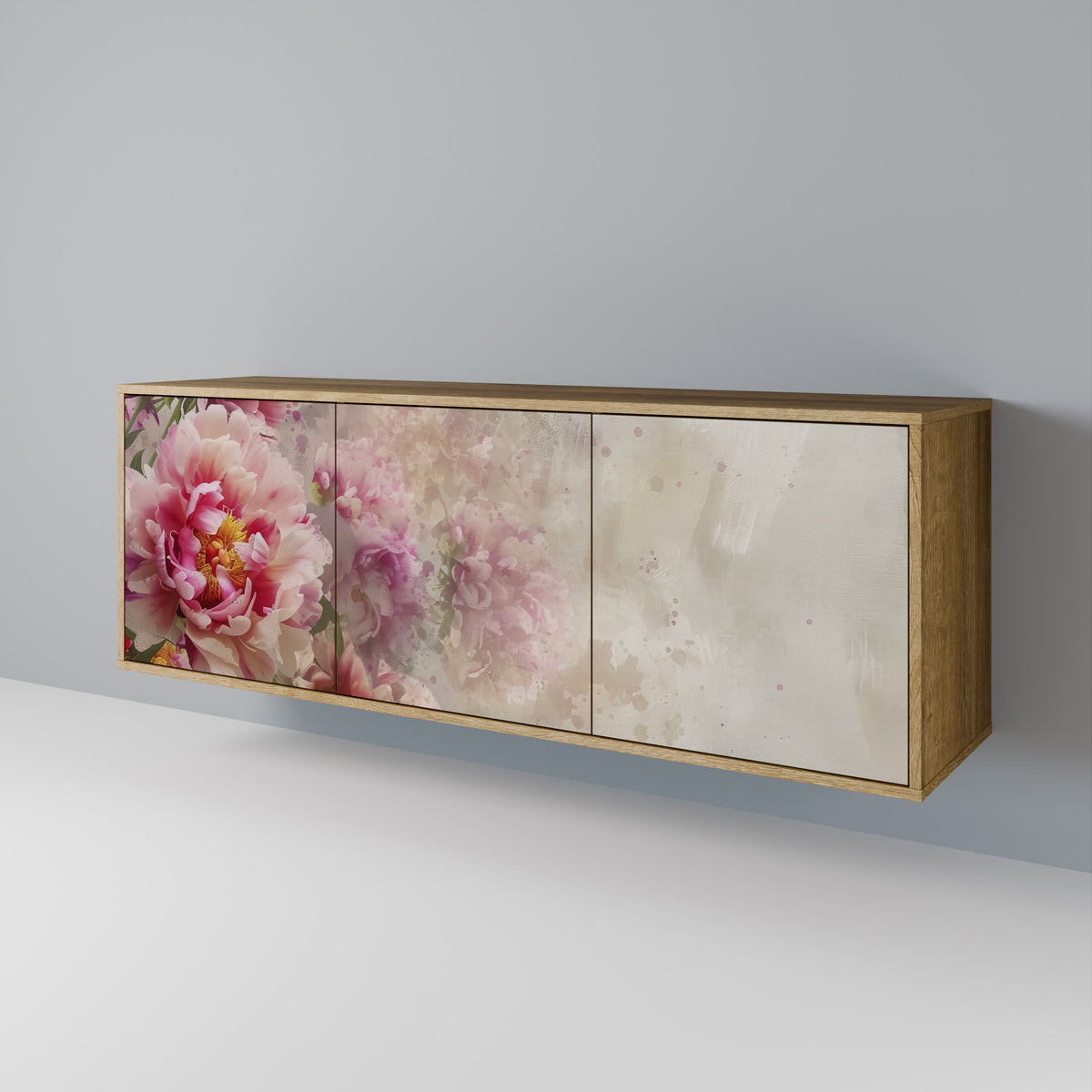 PEONY WHISPER Skänk med tre dörrar
