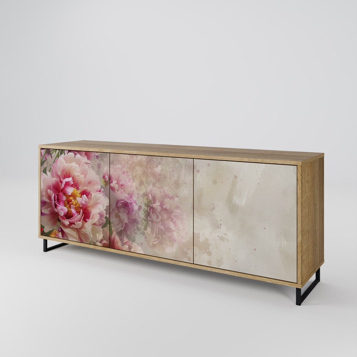 PEONY WHISPER Skänk med tre dörrar