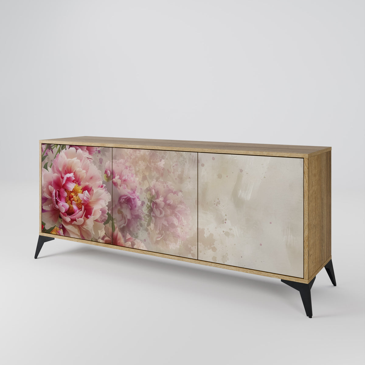 PEONY WHISPER Skänk med tre dörrar