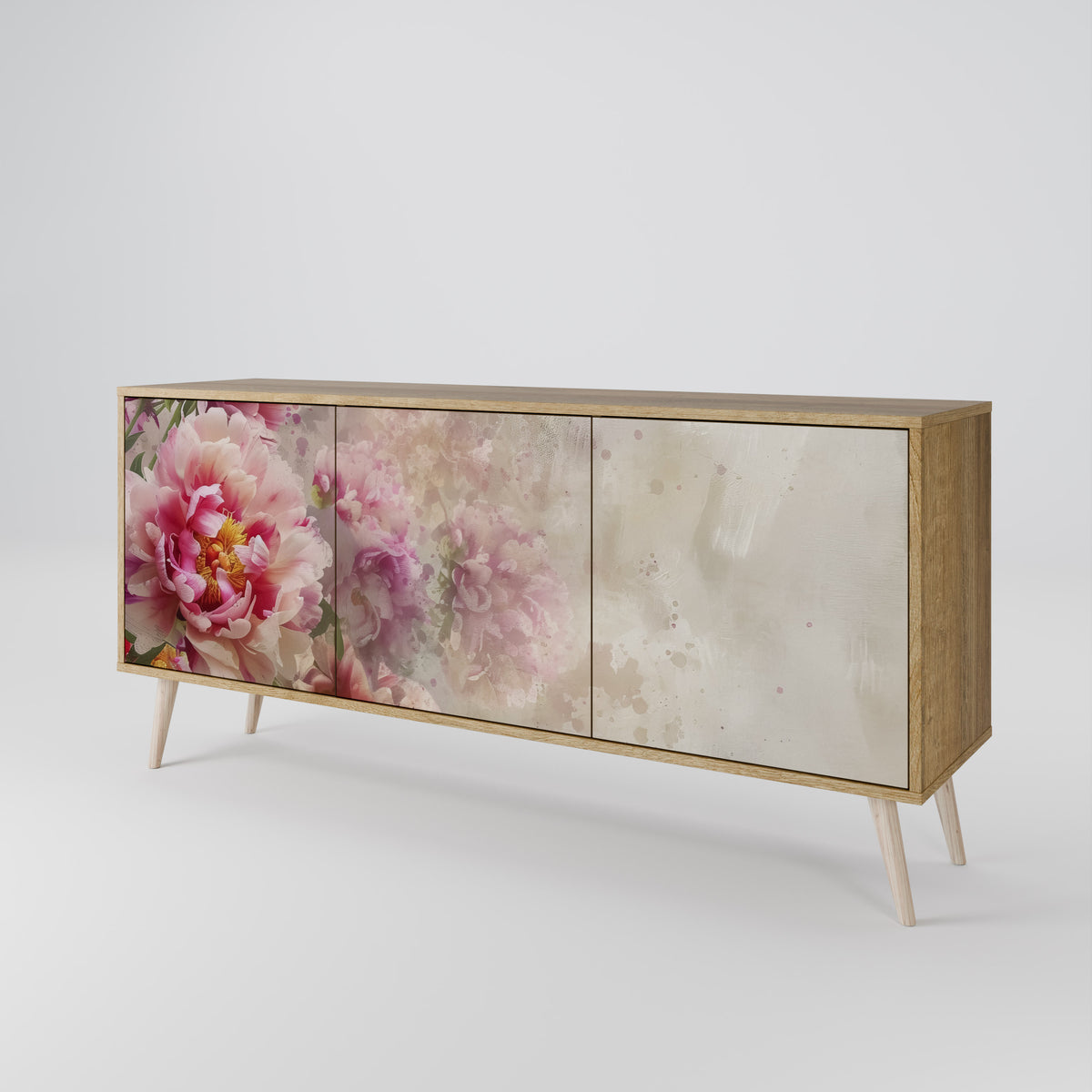 PEONY WHISPER Skänk med tre dörrar