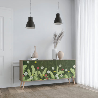 DANDELION AMUSE 3-dörrars skänk i ekeffekt