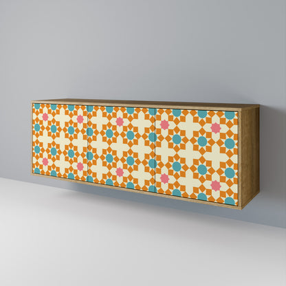 FLORAL DECOR Skänk med tre dörrar