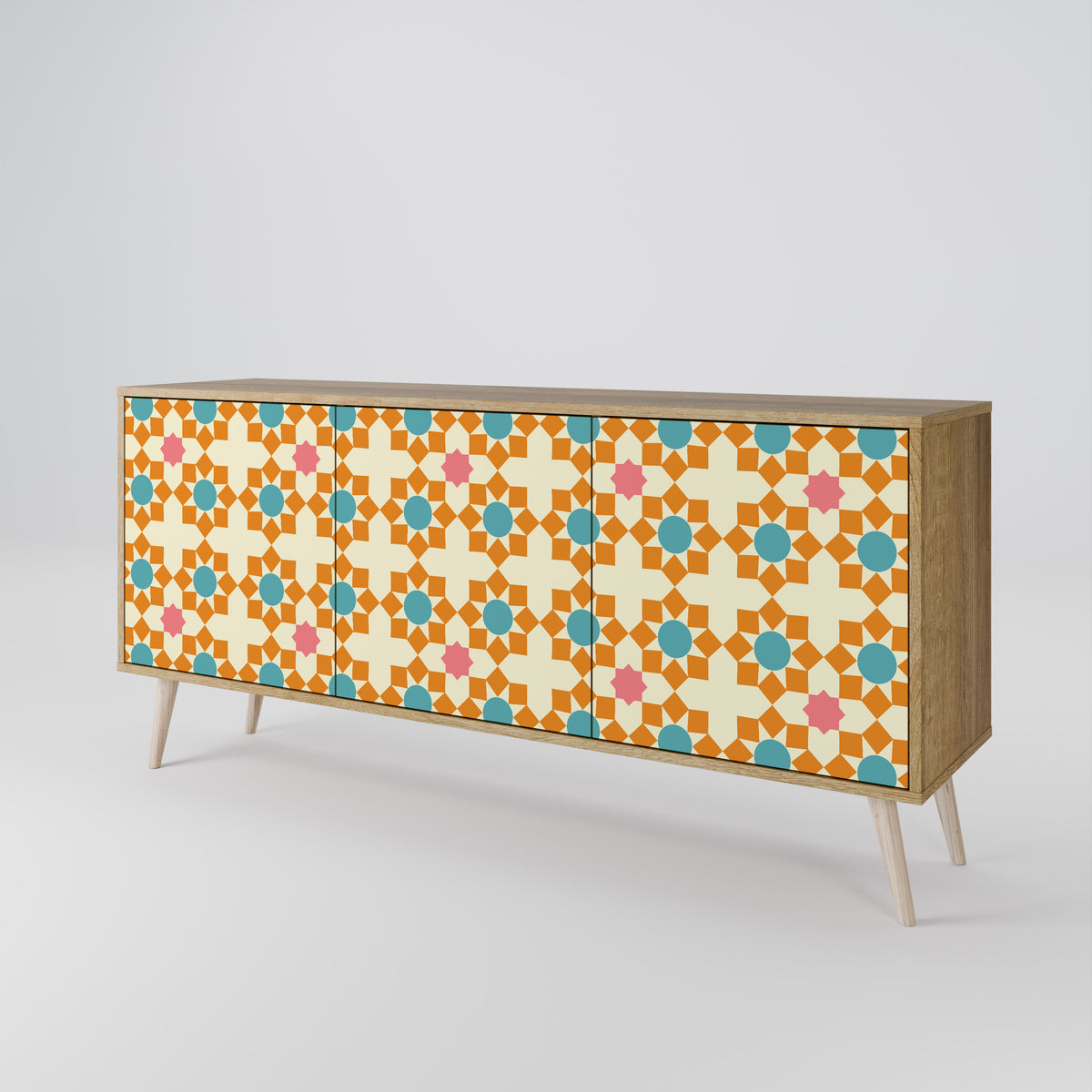 FLORAL DECOR Skänk med tre dörrar