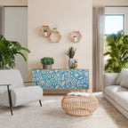 BLOOMY MORNING 3-dörrars skänk