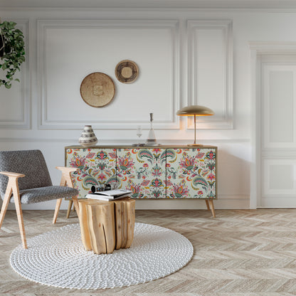 ORGANIC FOLKLORE 3-Door Sideboard in Oak Effect