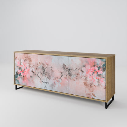 CHERRY BLOSSOM 3-Door Sideboard in Oak Effect