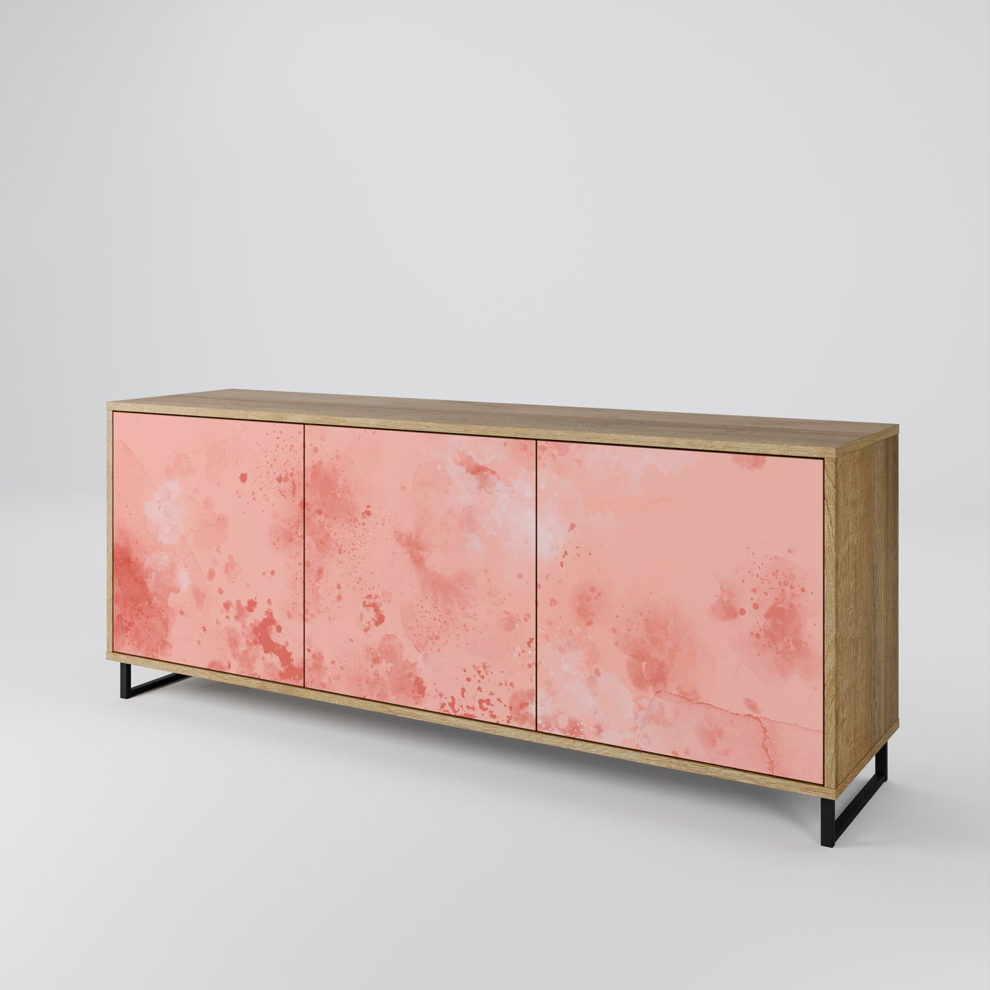 CRANE DANCE 3-Door Sideboard in Oak Effect