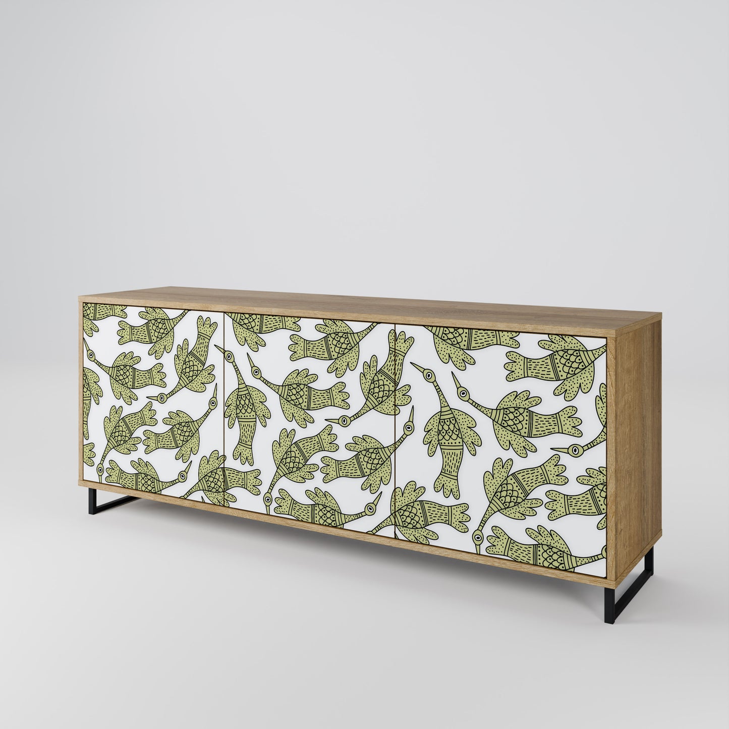 SEEDLING SONGBIRD 3-Door Sideboard in Oak Effect