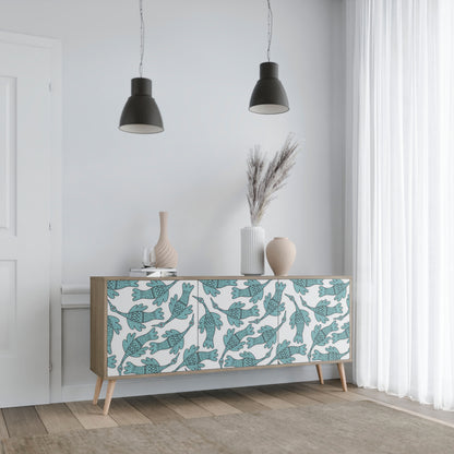 WATERSPOUT SONGIBIRD 3-Door Sideboard in Oak Effect