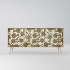ALMONDINE SONGBIRD 3-Door Sideboard in Oak Effect
